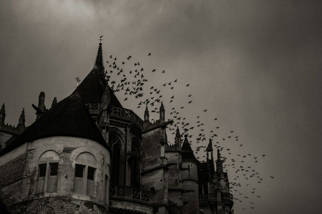 a scary castle to represent how to write gothic horror